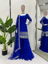 Rtc 5662 Faux Gorgette Top Sharara With Dupatta Wholesale Suppliers In Mumbai